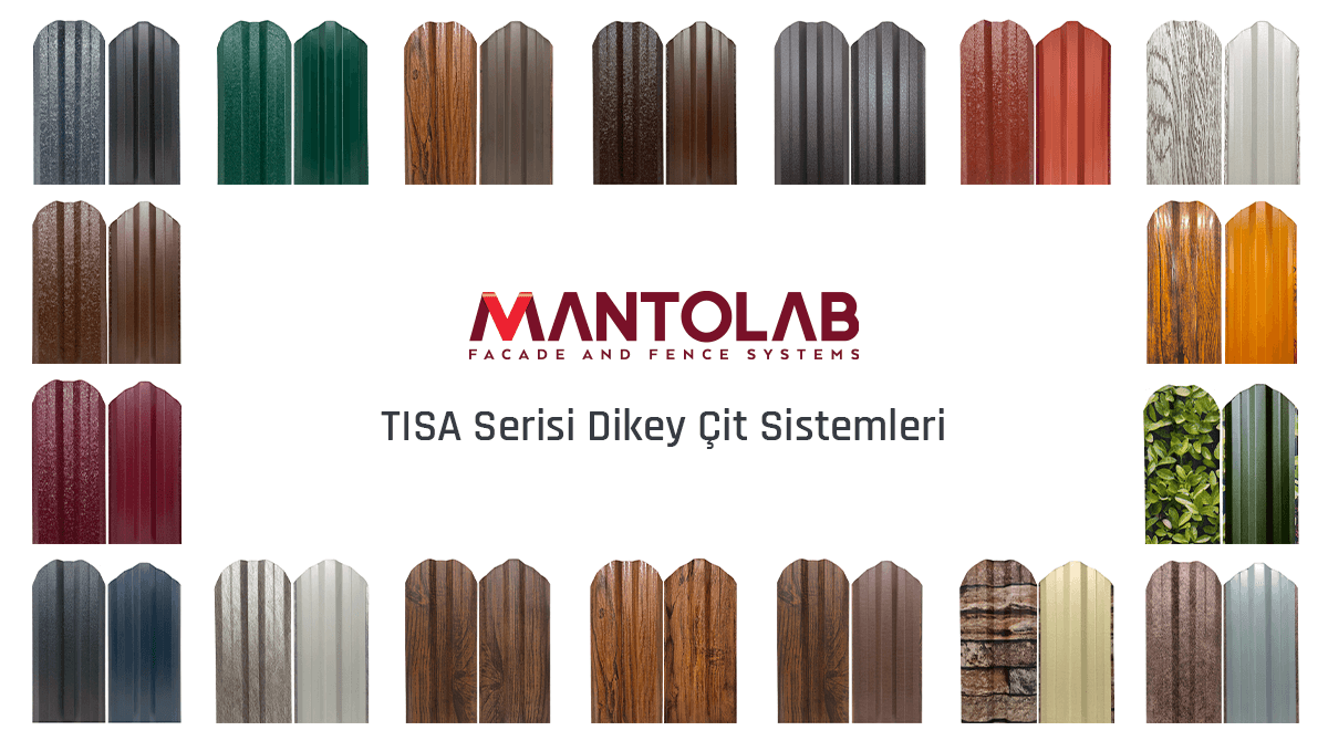 Tisa Serisi Dekoratif Dikey Çit Profilleri | Metal Bahçe Çitleri