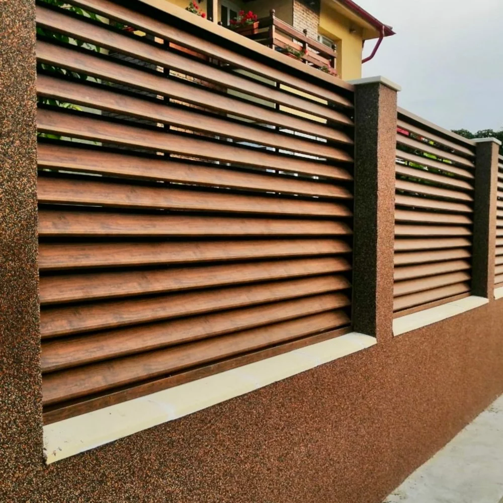 Sigma Dekoratif Metal Yatay Çit Profilleri | Duvar Üstü Panjur Çit Montajı