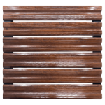 Simetrica Modeli Dark Wood Ahşap Desenli Mantolab Yatay Bahçe Çiti Modeli