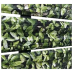 Simetrica Modeli Sarmaşık Desenli Dijital Baskı Mantolab Yatay Bahçe Çiti Modeli