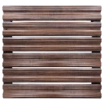 Simetrica Modeli Mahogany Ahşap Desenli Mantolab Yatay Bahçe Çiti Modeli