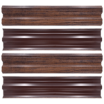 Simetrica Modeli Mahogany Ahşap Desenli Mantolab Yatay Bahçe Çiti Modeli