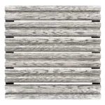 Simetrica Modeli White Wood Desenli Mantolab Bahçe Çiti