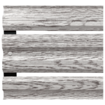 Simetrica Modeli White Wood Desenli Mantolab Bahçe Çiti