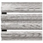 Simetrica Modeli White Wood Desenli Mantolab Bahçe Çiti